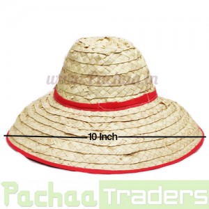Palm Leaf Round Cowboy Hat Cap 10 Inches (2 to 4 Years) - Panai Olai Thoppi
