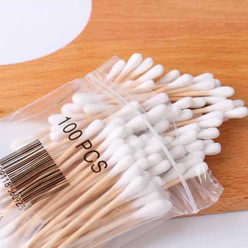 Wooden Ear Cleaning Swabs 100 Nos Pack