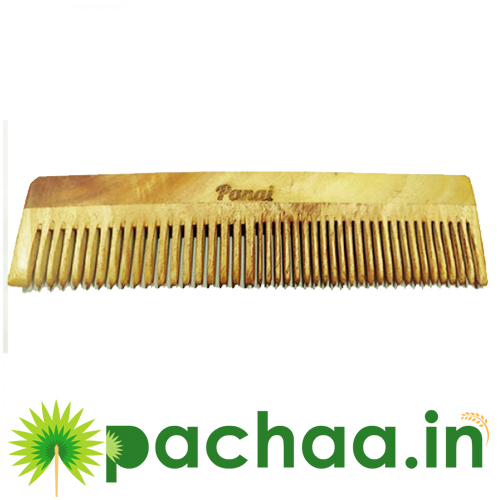 Wooden Dual Tooth Neem Regular Comb (மர இரட்டை பல் வேம்பு சீப்பு)