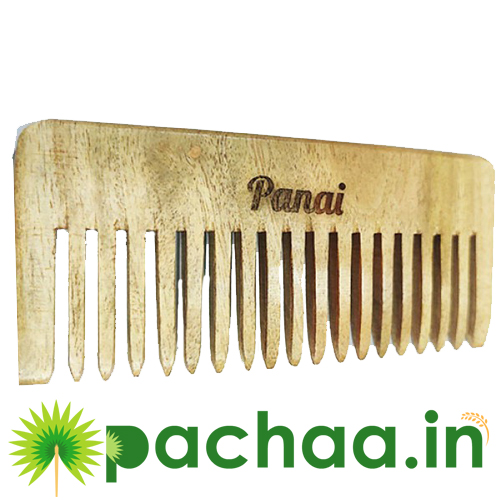 Wooden Wide Tooth Neem Shampoo Comb (மர அகல பல் வேம்பு ஷாம்பு சீப்பு)