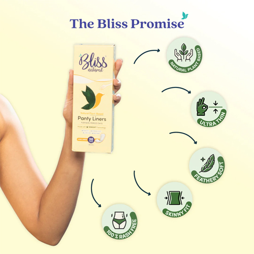 Bliss Long Panty Liners (20 Liners) for Non-Period Days