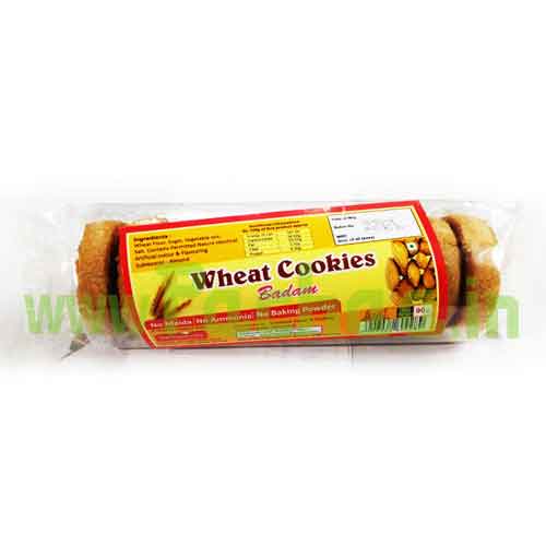 Wheat Badam Almond Cookies 90g